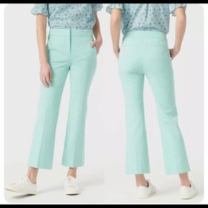 J Crew Women's Aqua Hayden kickout crop pant bi-stretch Sz 8